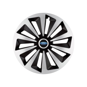 Set 4 capace roti Fox Gri-Negru R15 Compatibil Cu Ford - Img 3