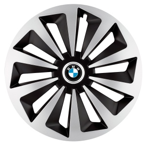Set 4 capace roti Fox Gri-Negru R17 pentru gama auto BMW - Img 1