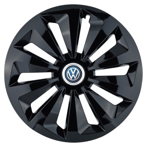Set 4 capace roti Fox negru R16 Compatibil Cu Volkswagen - Img 3