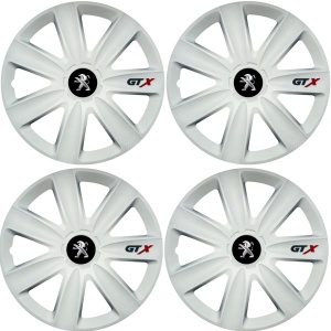 Set 4 Capace Roti GTX Alb R16, Compatibil Cu Peugeot - Img 2