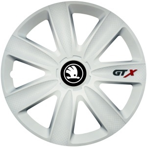 Set 4 Capace Roti GTX Alb R16, Compatibil Cu Skoda nou - Img 3