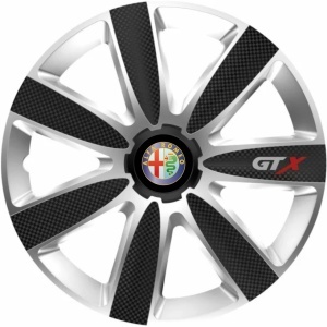 Set 4 Capace Roti GTX Carbon Gri-Negru R17, Pentru Alfa Romeo - Img 3