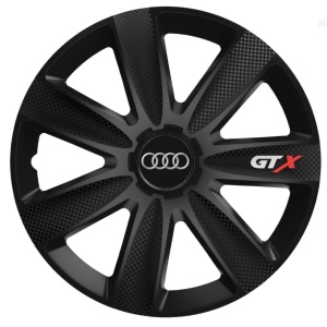 Set 4 capace Roti Gtx Carbon Negru R17, Pentru Audi