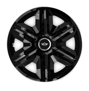 Set 4 capace roti hubcaps fast black R15 Compatibil Cu Mini Cooper