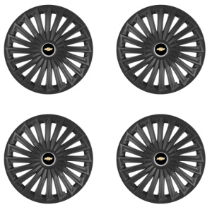 Set 4 capace roti Joy Negru R17 pentru gama auto Chevrolet - Img 2