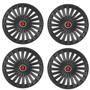 Set 4 capace roti Joy Negru R17 pentru gama auto Suzuki - Img 2