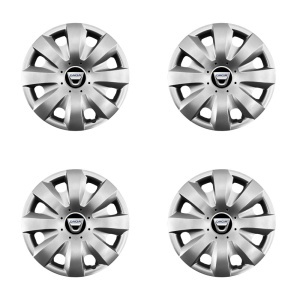 Set 4 capace roti potrivite jantelor de 15 inchi (R15) compatibile gama Dacia, model - 321 - Img 2