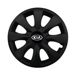 Set 4 capace roti potrivite jantelor de 15 inchi (R15) compatibile KIA, Model - 316 Black Edition