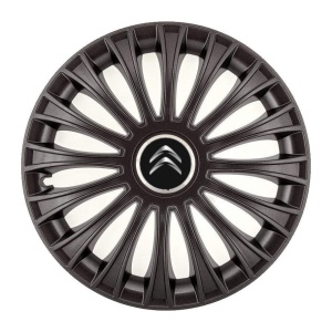 Set 4 Capace Roti, potrivite jantelor de R14, pentru Citroen, model dino Negru - Img 3