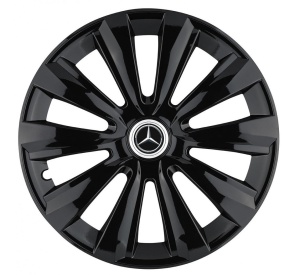 Set 4 Capace Roti, potrivite jantelor de R14, pentru Mercedes-Benz, model delta negru