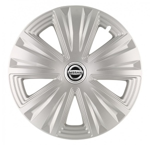 Set 4 Capace Roti, potrivite jantelor de R14, pentru Nissan, model glory Gri - Img 1