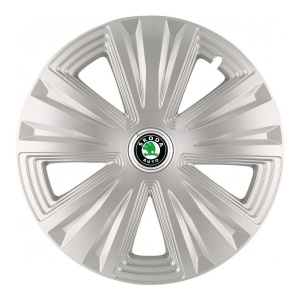 Set 4 Capace Roti, potrivite jantelor de R14, pentru Skoda, model glory Gri - Img 3