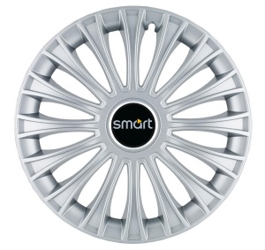 Set 4 Capace Roti, potrivite jantelor de R14, pentru Smart, model dino cromat