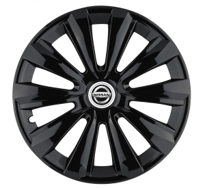 Set 4 Capace Roti, potrivite jantelor de R15, pentru Nissan, model delta negru