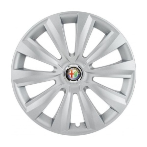 Set 4 Capace Roti, potrivite jantelor de R16, pentru Alfa Romeo, model delta cromat - Img 3
