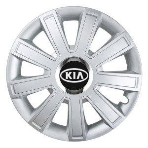 Set 4 Capace Roti, potrivite jantelor de R16, pentru Kia, model flash cromat
