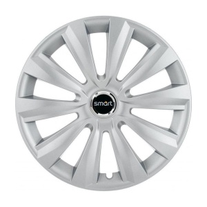 Set 4 Capace Roti, potrivite jantelor de R16, pentru Smart, model delta cromat - Img 3