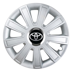 Set 4 Capace Roti, potrivite jantelor de R16, pentru Toyota, model flash cromat