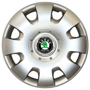 Set 4 Capace Roti R16, Potrivite Jantelor de 16 inch, Pentru Skoda, Model 401 - Img 3