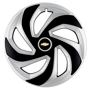 Set 4 capace roti Rex Gri-Negru R16 Compatibil Cu Chevrolet