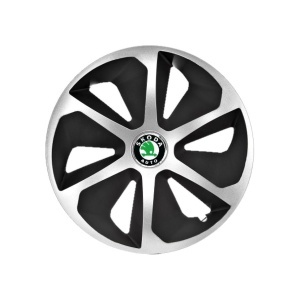 Set 4 capace roti Roco Gri-Negru R16 Compatibil Cu Skoda - Img 3
