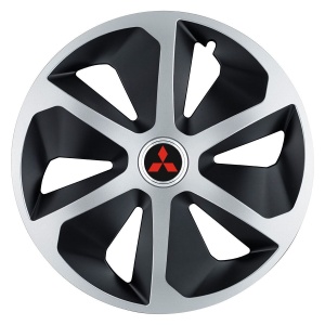 Set 4 capace roti Roco Gri-Negru R17 pentru gama auto Mitsubishi - Img 3
