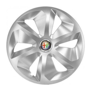Set 4 Capace Roti Roco Gri R16, pentru Alfa Romeo - Img 3