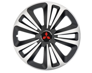 Set 4 Capace Roti Terra Gri-Negru R15, Compatibil Cu Mitsubishi