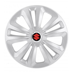 Set 4 Capace Roti Terra Gri R16, pentru Suzuki