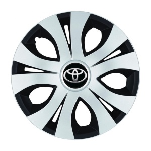 Set 4 Capace Roti Top Gri-Negru R14, Compatibil Cu Toyota - Img 3