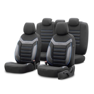 SET HUSE SCAUN INDIVIDUAL ALBASTRU