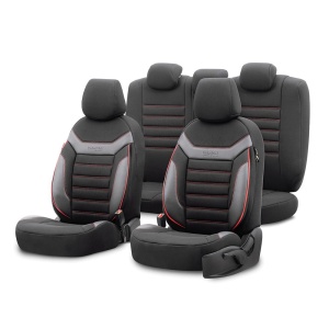 SET HUSE SCAUN INDIVIDUAL ROSU