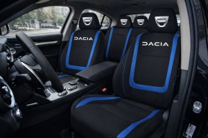 Set Huse Scaune Universale Compatibile cu Dacia – Negru/Albastru - Img 2