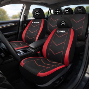 Set Huse Scaune Universale HLX6 Compatibile cu Opel – Negru/Rosu - Img 2