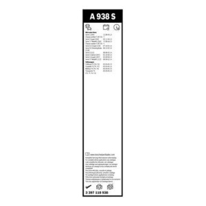 Set stergatoare Bosch AeroTwin pentru parbriz 60/60 cm VW Transporter V T5 Mercedes C-Class 2007-2014 E-Class 2011-2016 - Img 2