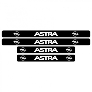 Set stickere praguri Opel Astra, sticker decorativ - Img 2