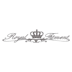 Sticker auto "Royal Fitment", 50x16 cm, gri