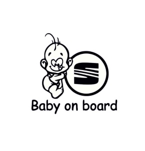 Sticker BABY ON BOARD SEAT 15x11 cm, Creative Rey®