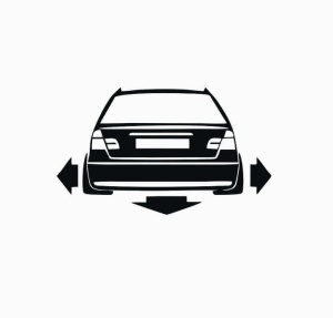 Sticker Bmw Break Spate 15x8.9 cm, Creative Rey®