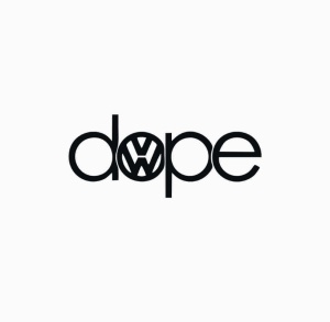 Sticker Dope Volkswagen 15x6 cm, Creative Rey®