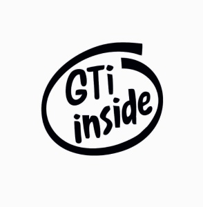 Sticker Gti Inside 10x9.2 cm, Creative Rey®