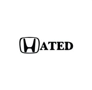 Sticker Hated 15x5.1 cm, Creative Rey®