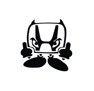 Sticker Honda Obscen 12x11.7 cm, Creative Rey®