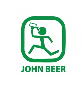 Sticker John Beer 15 cm, Creative Rey®