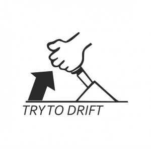 Sticker STICKER TRY TO DRIFT 13x10 cm, Creative Rey®