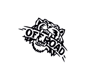 Sticker Tiger Off Road 20x18 cm, Creative Rey®