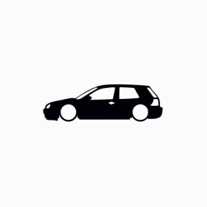 Sticker Volkswagen Golf 15x4.6 cm, Creative Rey®