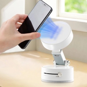 Suport Magnetic ALB cu Ventuza si Brat Reglabil Pentru MINI - Img 2