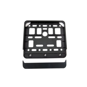 Suport numar inmatriculare negru pentru motocicleta 15 x 19cm, AMIO