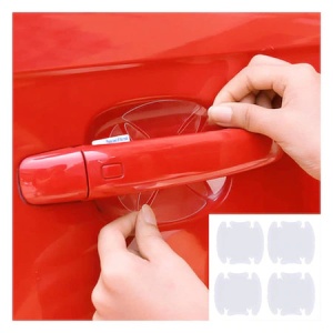 Autocolant Transparent pentru Protectie Zgarieturi Manere Usa - Set 4 bucati - Img 3